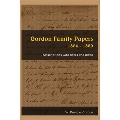 A262 Gordon family papers