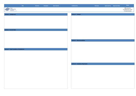 A3 Report Templates