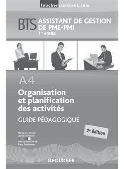 A4 organisation et planification des activites bts guide pedagogique. - Allgemeines handbuch für elektro - wandbacköfen.