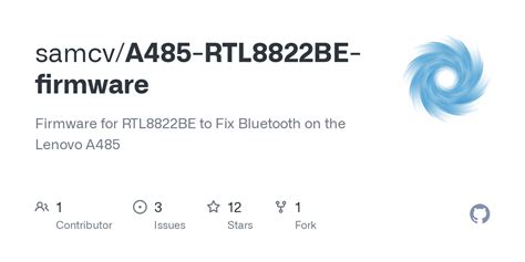 A485-RTL8822BE-firmware/README.md at master - Github