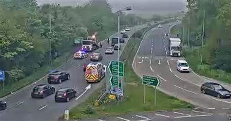 A52 crash today live.  Nottingham Travelwise reported the incident at 3...