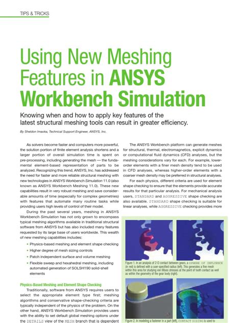 AA V2 I2 New Meshing Features in ANSYS Workbench