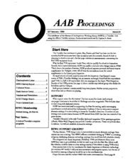 AAB Proceedings Issue 27