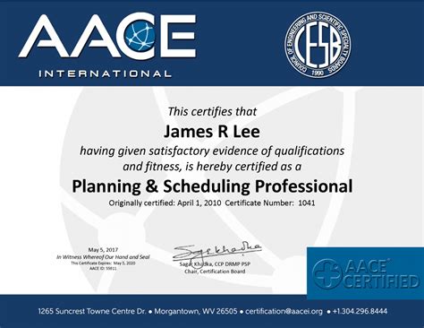 AACE-PSP Certification Training