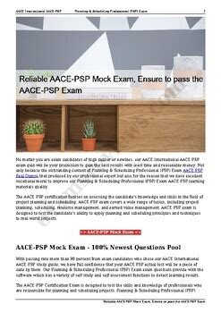 AACE-PSP Examsfragen