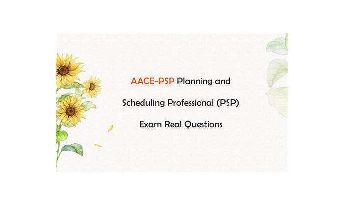 Planning & Scheduling Professional (PSP) Certification Study Guide - PDF  Free Download