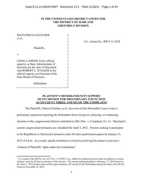 AAM lawsuit requesting injunction against Maryland s HB 631