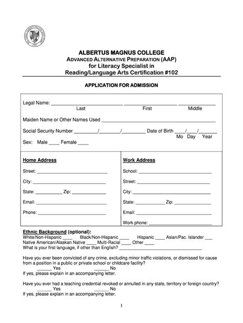 AAP Application Form..