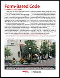 AARP Livability Fact Sheet Form Based Code
