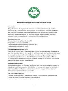 AATB Certified Specialist Recertification Guide - Amazon …