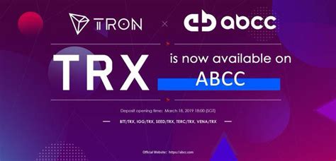 ABCC Exchange Partners With Tron to Become First Platform to List TRC10 Tokens image 3