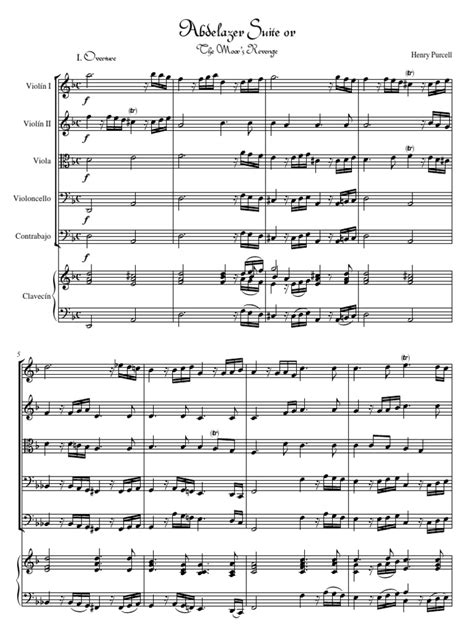 ABDELAZER Suite Henry Purcell Score pdf