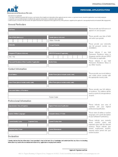 ABI Candidate Application Form