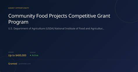 About the Community Food Projects Competitive Grant Program - Food Security - raincitystudios.com