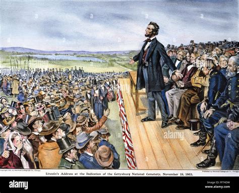 Abraham Lincoln Delivering Gettysburg Address Illustration - wintechmobiles.com