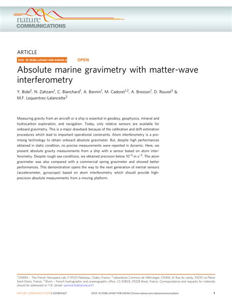 Absolute marine gravimetry with matter-wave interferometry - wintechmobiles.com