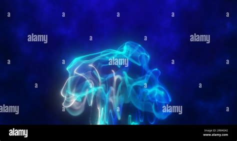 Abstract blue light waves create a glowing, fluid animation background ... - muktibox.com