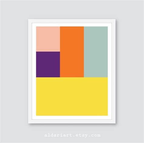 Abstract Color Block Wall Art - Etsy - muktibox.com