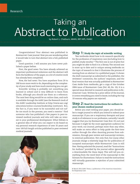 ABSTRACT <b>ABSTRACT for Publication</b> Publication