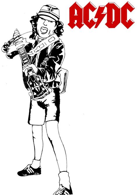 AC/DC Coloring Pages Coloring Nation