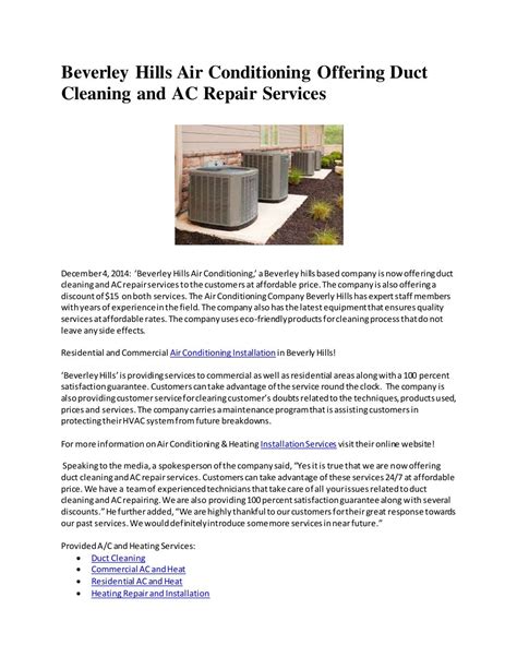 AC Service Beverly Hills, CA Heater Repair Platinum …