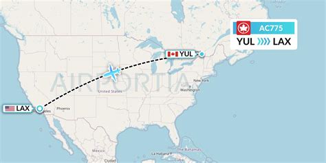 AC775 schedule. (Air Canada flight: Montreal -> Los Angeles)