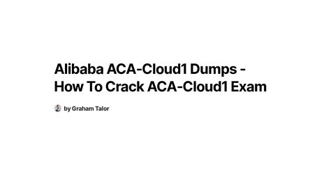 ACA-Cloud1 Dumps