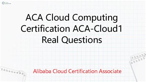 ACA-Cloud1 Echte Fragen