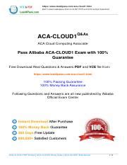 ACA-Cloud1 Musterprüfungsfragen