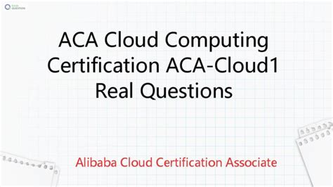 ACA-Cloud1 Originale Fragen