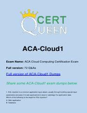 ACA-Cloud1 Praxisprüfung