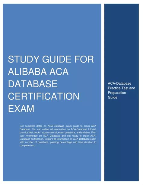 ACA-Database Prüfungs Guide