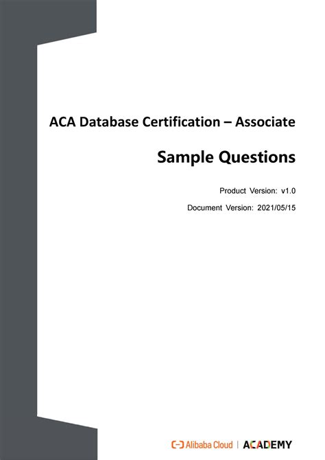 ACA-Database Zertifikatsfragen