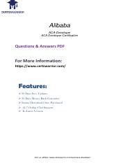 ACA-Developer PDF Demo