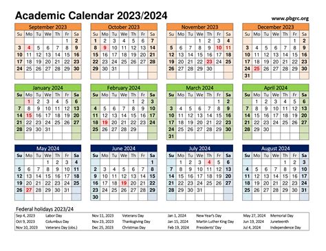 ACADEMIC CALENDAR 2024-2024