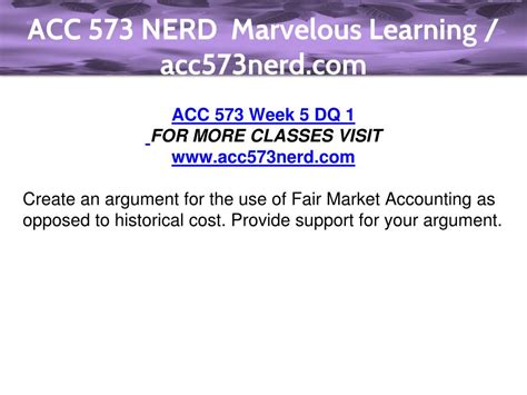 ACC 573 NERD Possible Is Everything acc573nerd com