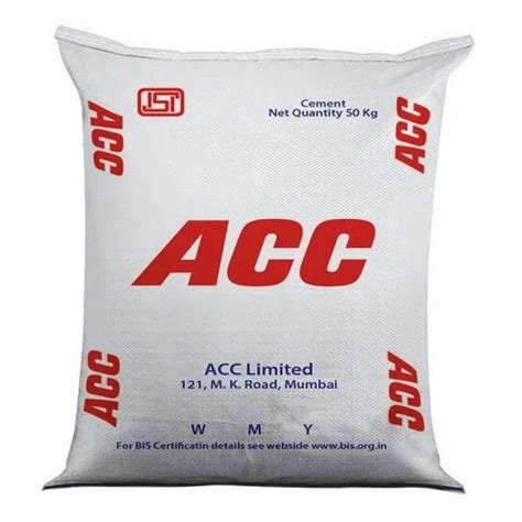 ACC OPC Cement, Packaging Size: 50kg - IndiaMART