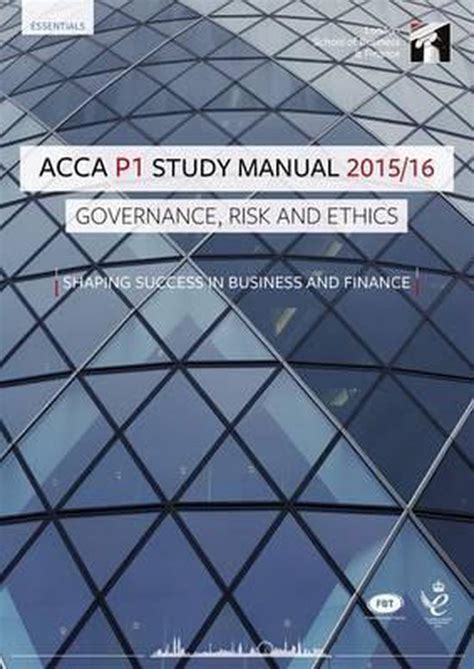 ACCA P1 Governance Risk and Ethics Revision Questions