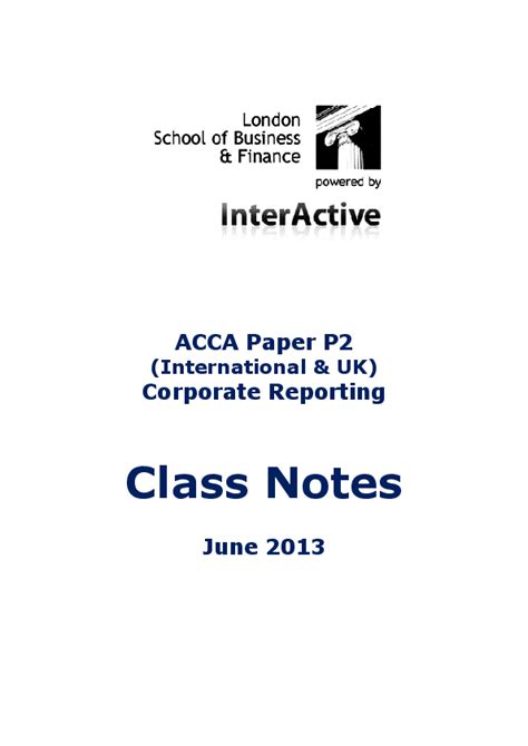 ACCA P2 Introduction to the Paper
