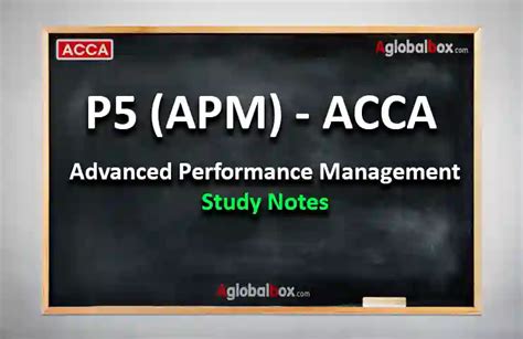 ACCA P5 Sample Study Note