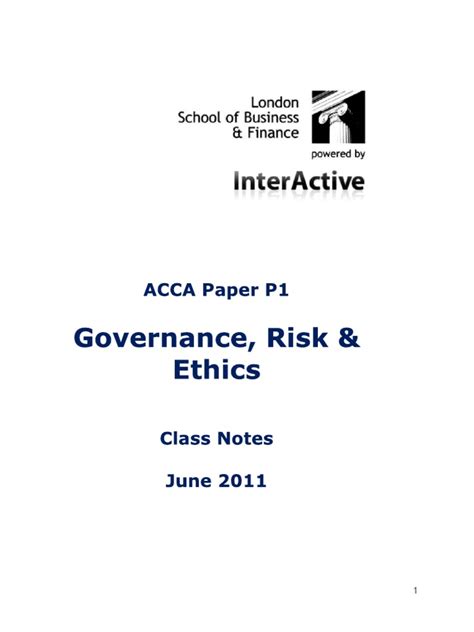 ACCA p1 Notes pdf