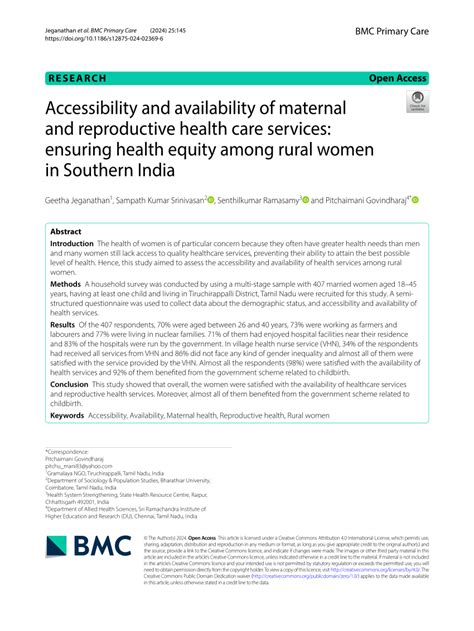 Accessibility and availability of reproductive health care services at ... - wintechmobiles.com