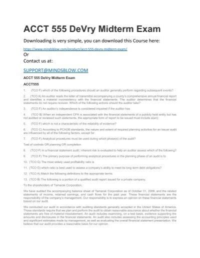 ACCT555 Midterm Exam 1 31 2014