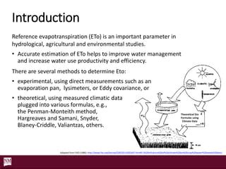 Accurate reference evapotranspiration estimation with limited data for ... - coolestguyplanet.net
