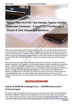 ACD100 Tests