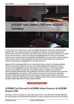 ACD200 Tests