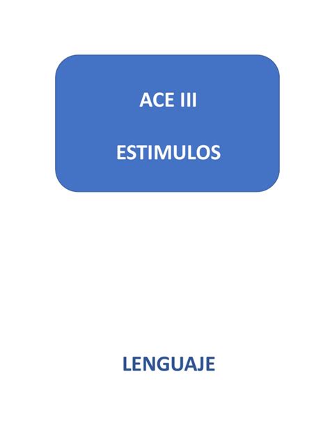 ACE III ESTIMULOS pdf