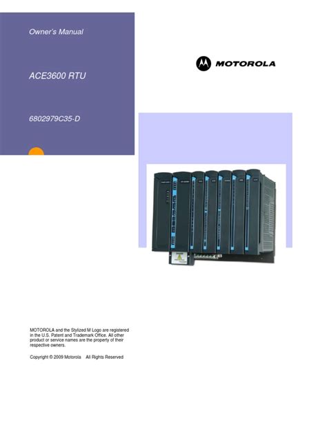 ACE3600 RTU Owners Manual Nov2010 Version E