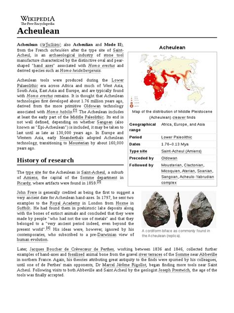 Acheulean Stone Tool Evolution | PDF | Pleistocene - wintechmobiles.com