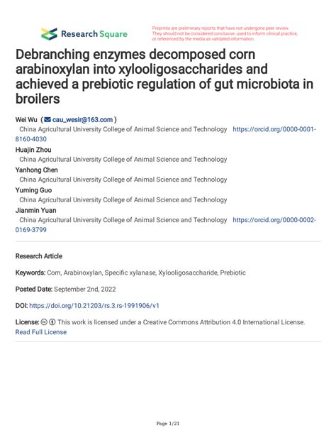 achieved a prebiotic regulation of gut microbiota in arabinoxylan into ... - raincitystudios.com